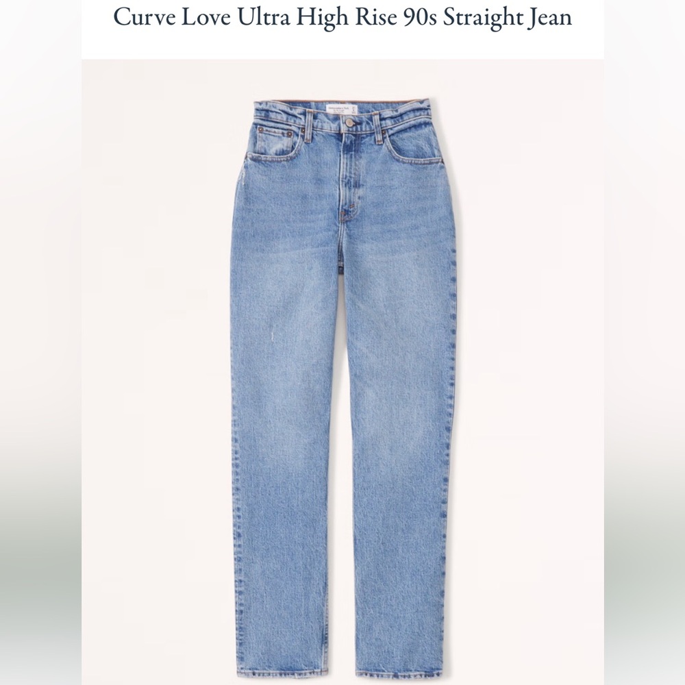 Abercrombie Curve Love Ultra High Rise 90s Straight Jean